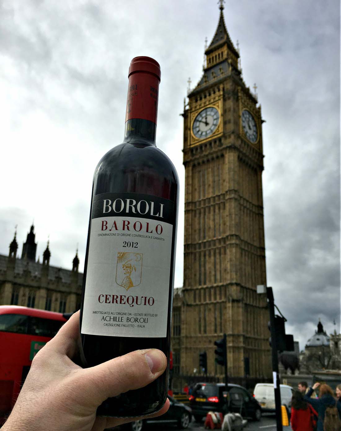 Barolo Boroli red wine in London