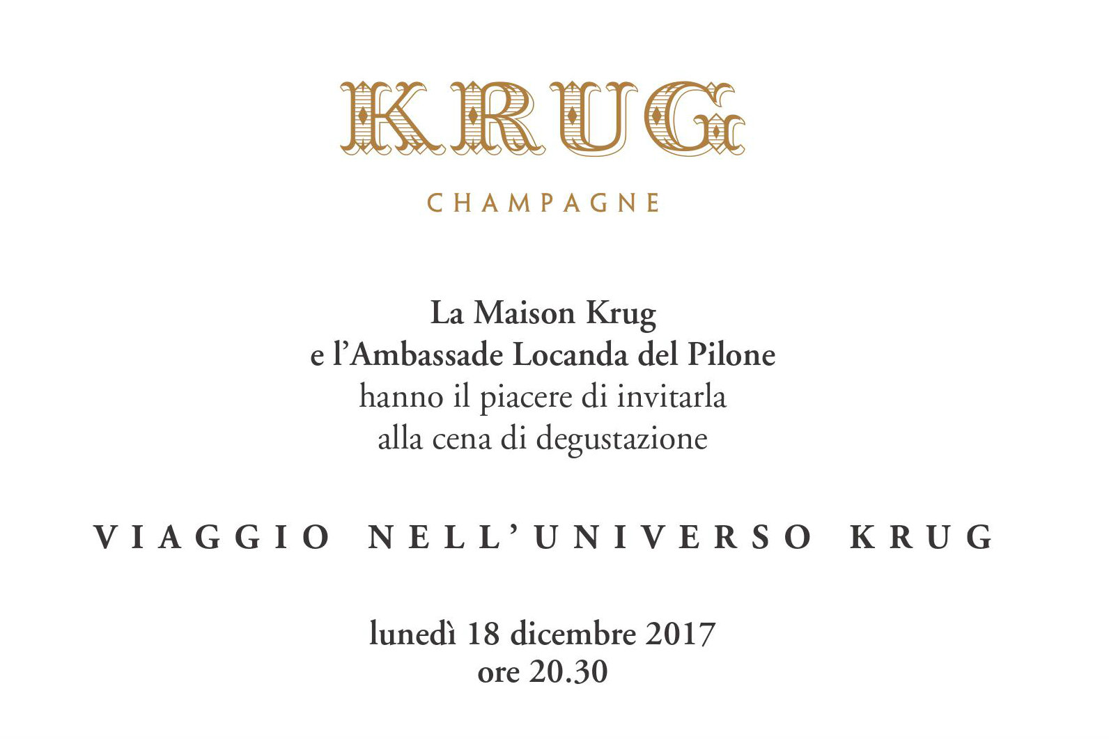 KRUG Boroli event poster
